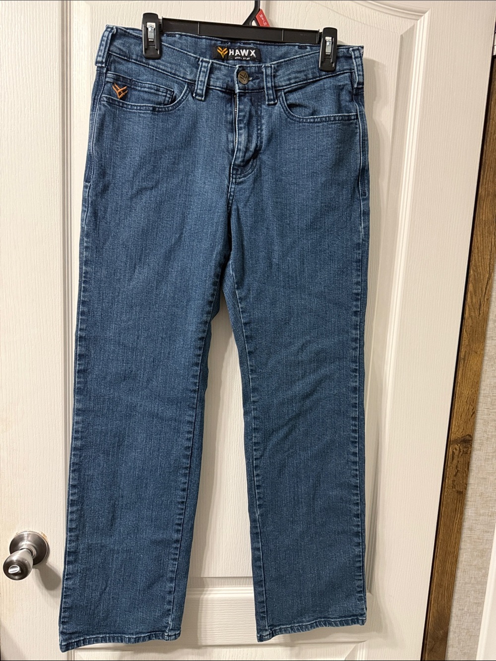 HAWX Men's Straight Jeans in Medium Blue